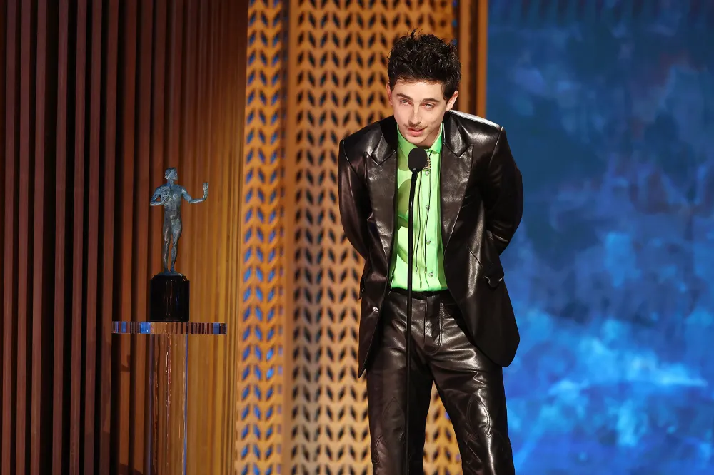 Timothee Chalamet Admits He Wants to be the Greatest in Bold SAG Awards 2025 Acceptance