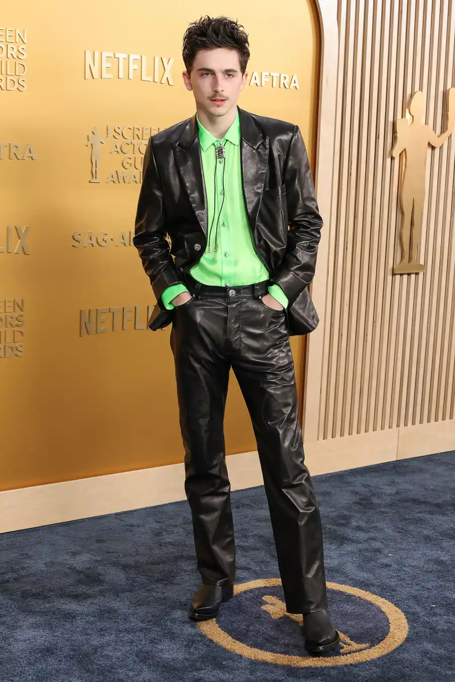 Timothee Chalamet Arrival Red Carpet 31st Annual Screen Actors Guild Awards 2025 SAG