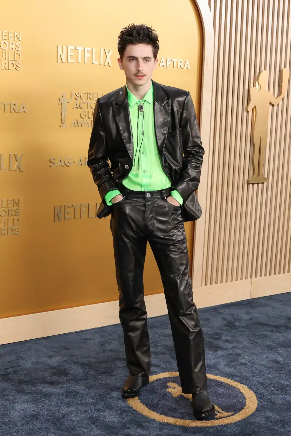 Timothee Chalamet Flies Solo at 2025 SAG Awards Girlfriend Kylie Jenner Skips Awards Show