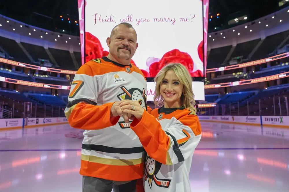 UFC Legend Chuck Liddell Engaged to Longtime Girlfriend Heidi With Epic Hockey Themed Proposal