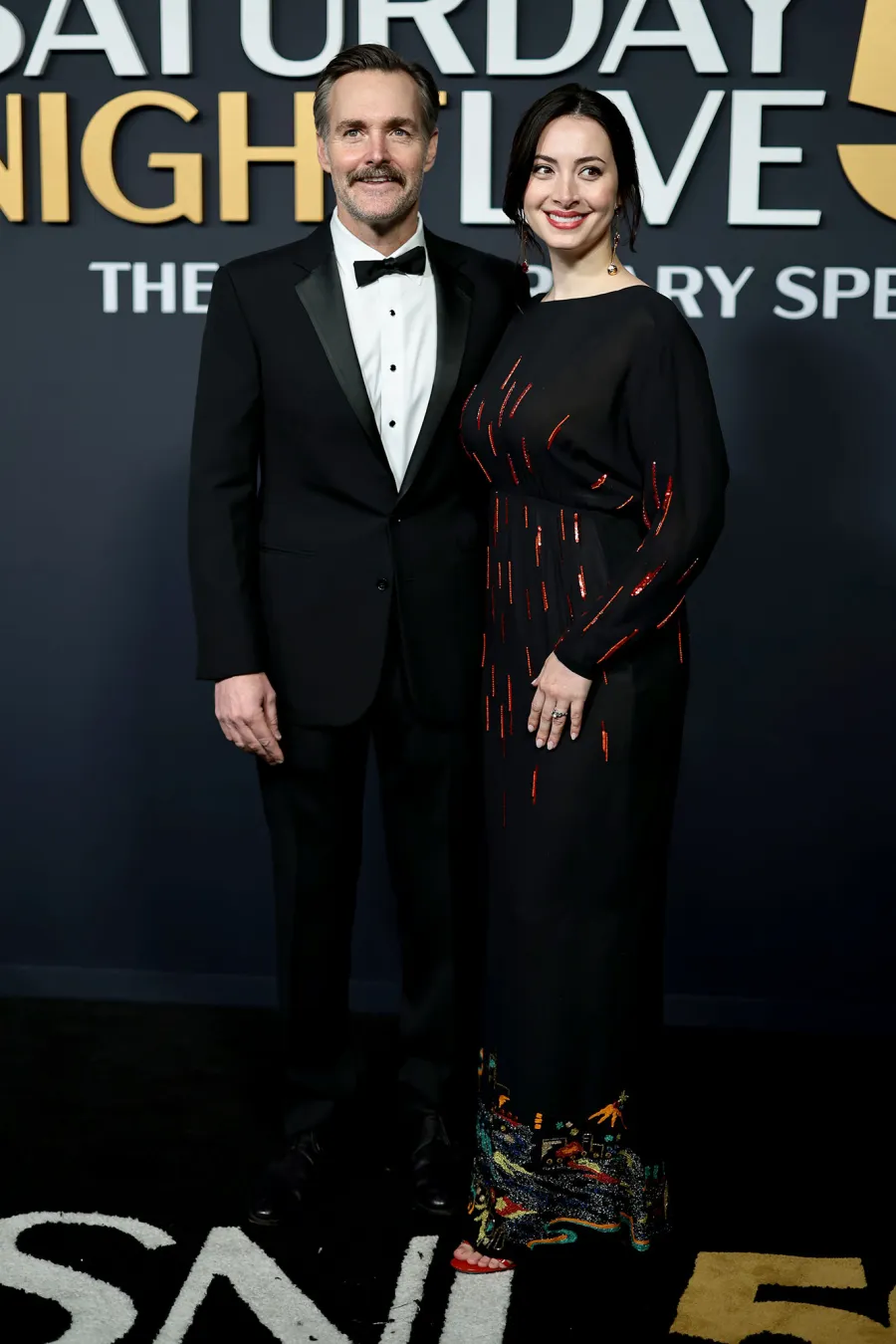 Will Forte and Olivia Modling SNL50 The Anniversary Special Saturday Night Live Red Carpet Arrival SNL 50