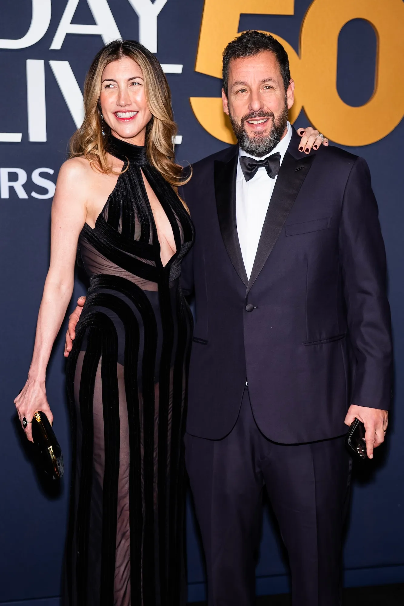 Adam Sandler Says Wearing Black Tie to 'SNL 50' Is a 'Terrible Feeling'