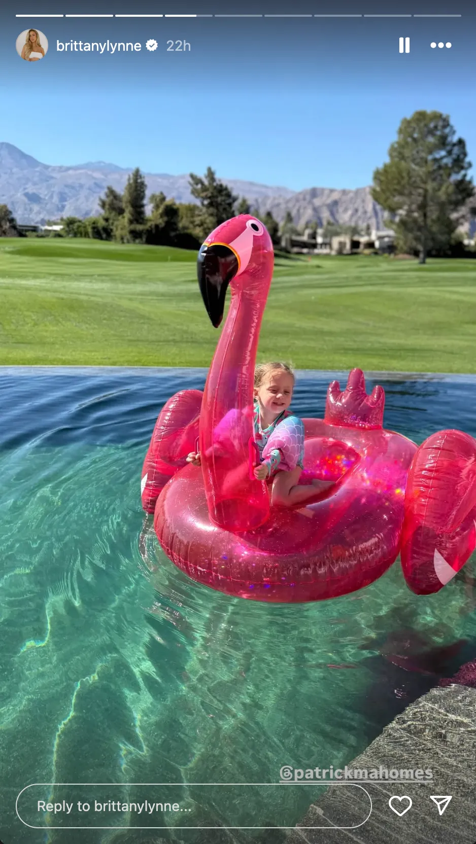 brittany mahomes shares new photo of baby daughter golden on sterling's birthday1