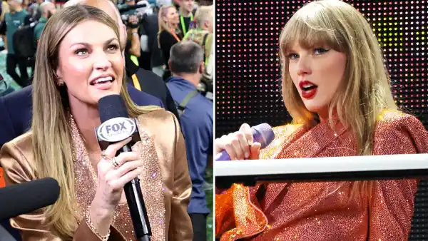 Erin Andrews 2025 Super Bowl Outfit Was Inspired by Taylor Swift