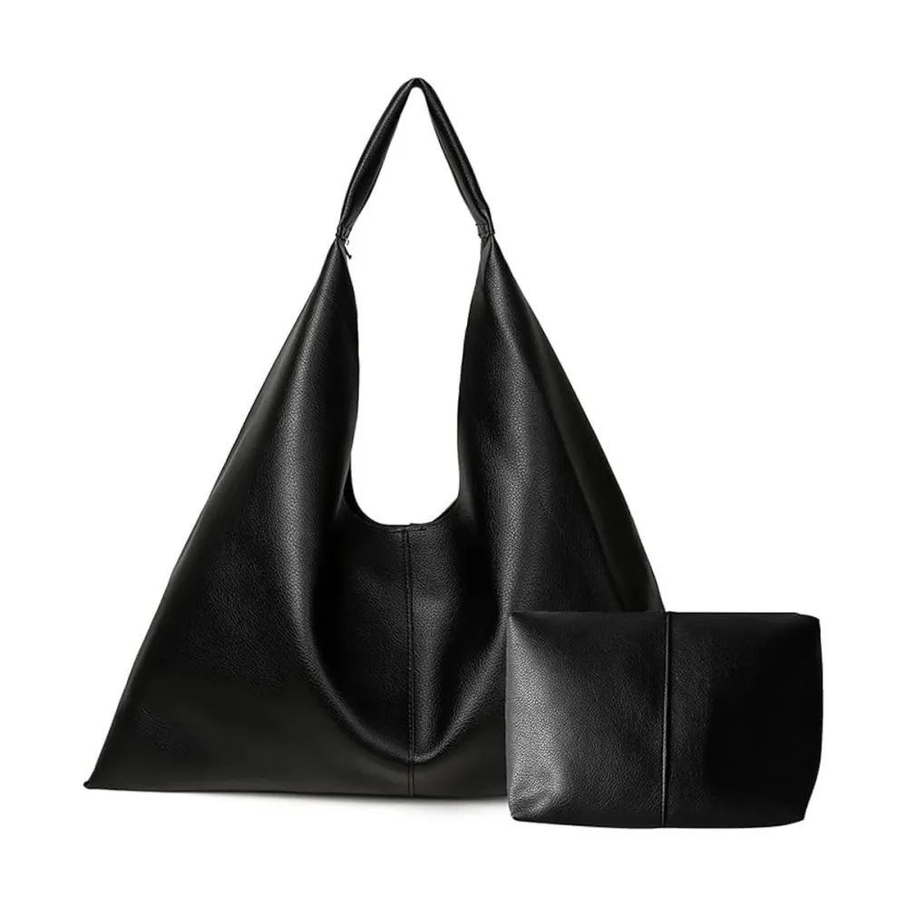 YLYYHH Leather Oversized Tote Bag