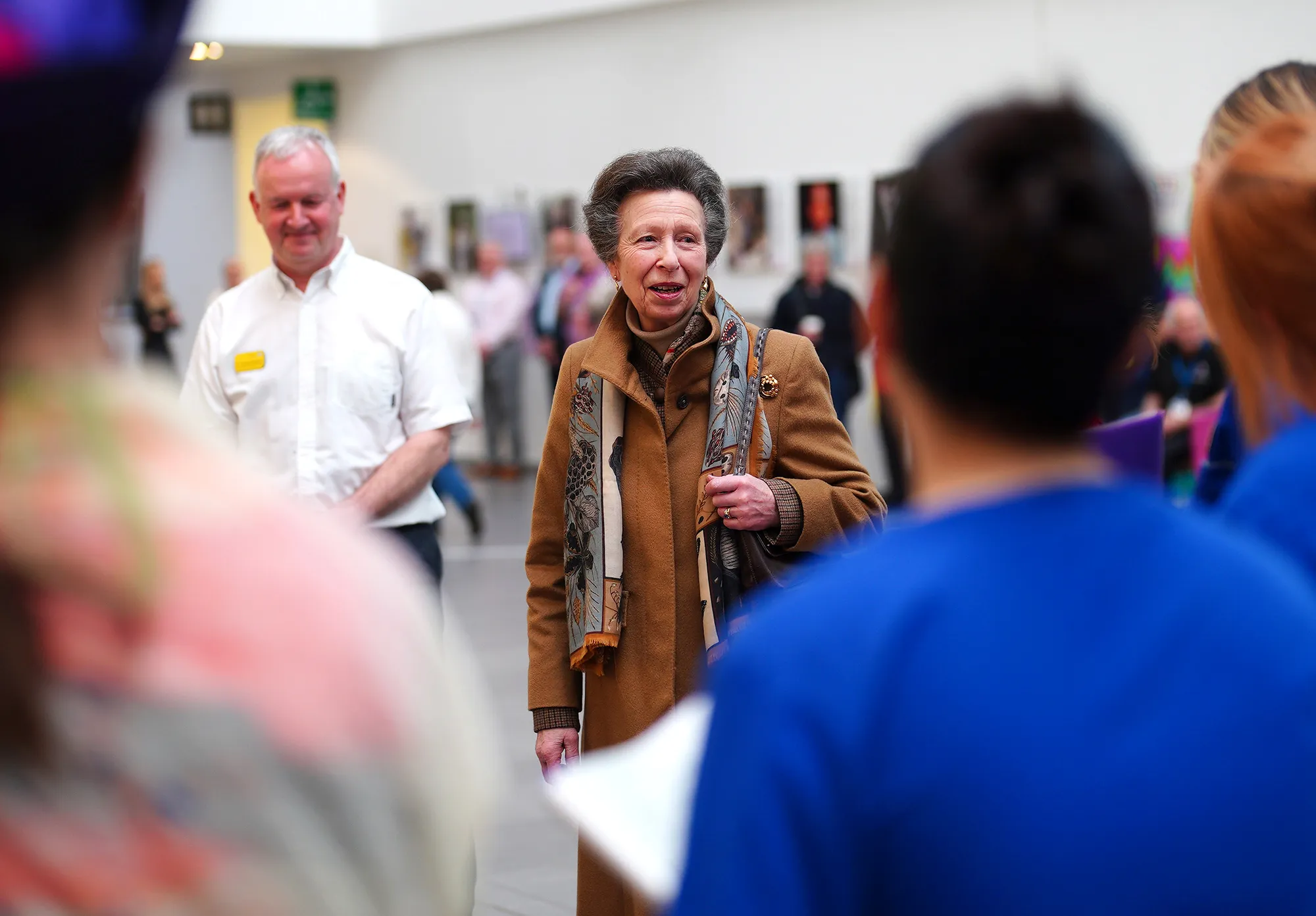 Princess Anne Visits Hospital Where She Was Treated for Concussion