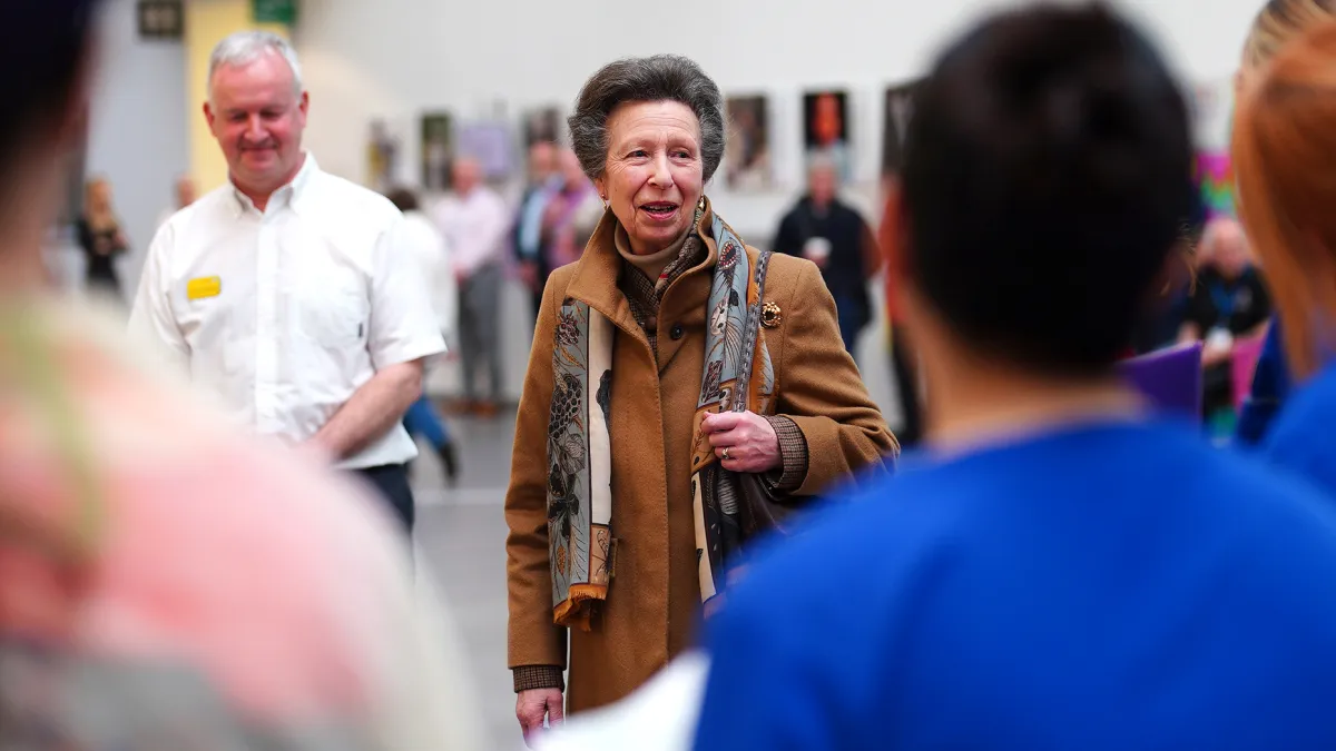 Princess Anne Visits Hospital Where She Was Treated for Concussion