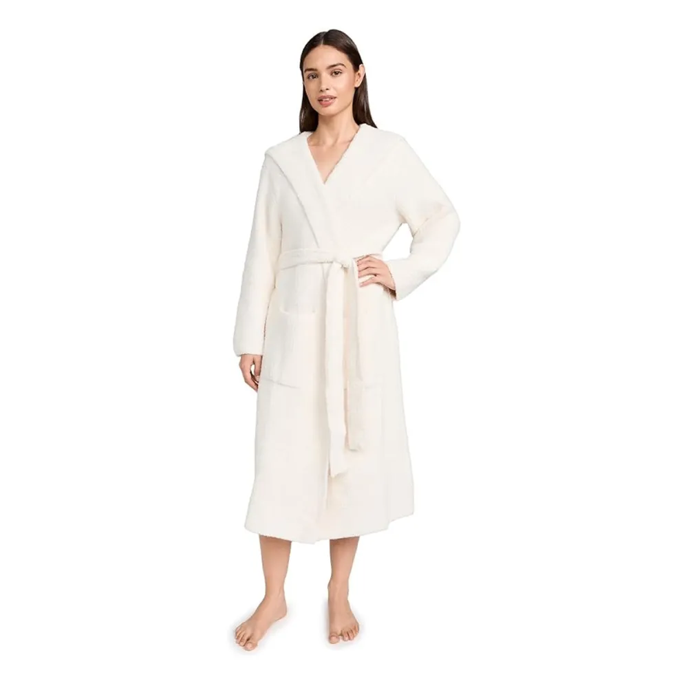 Barefoot Dreams CozyChic Ribbed Hooded Robe