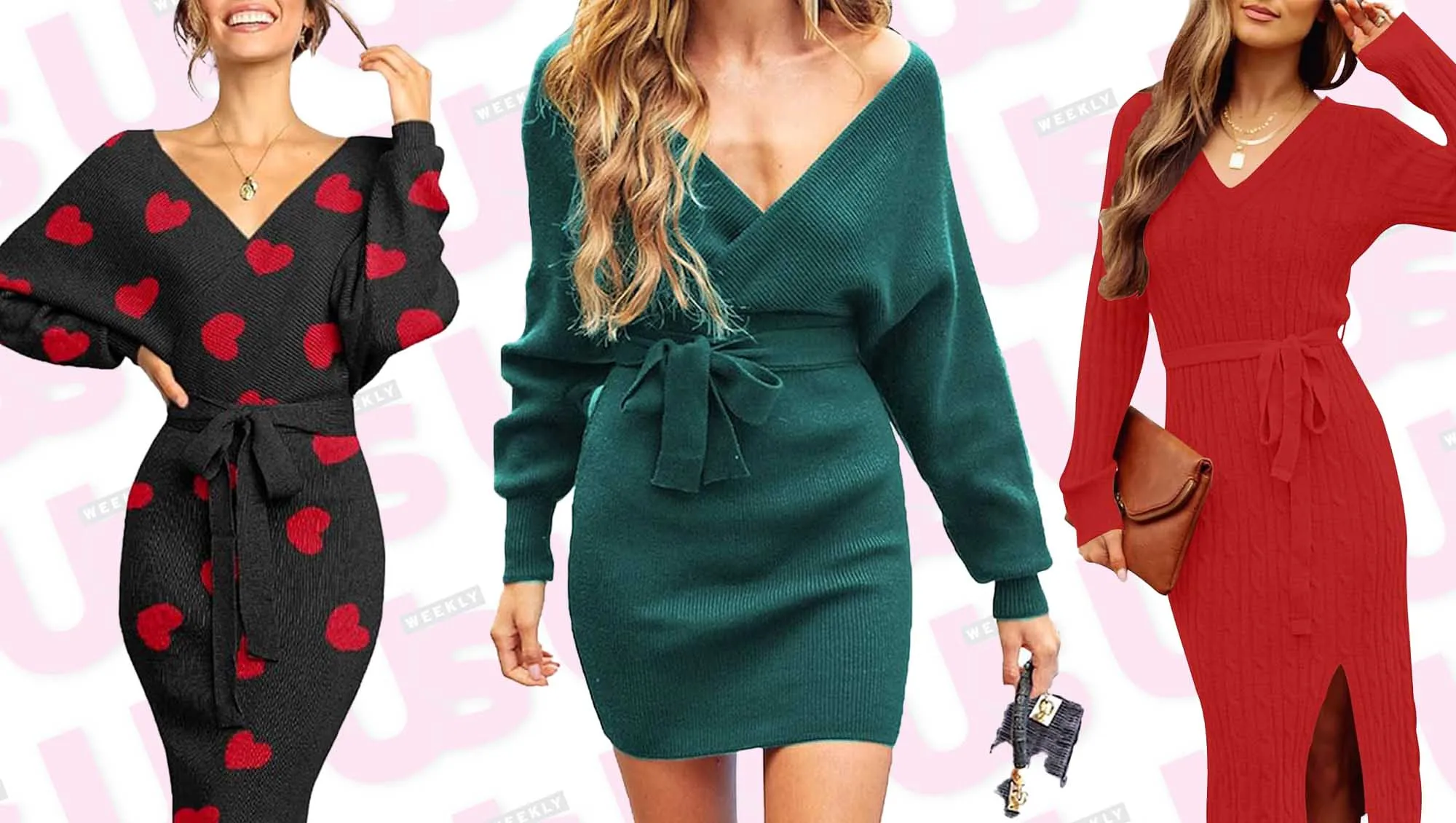 Valentine's Day Sweater Dresses