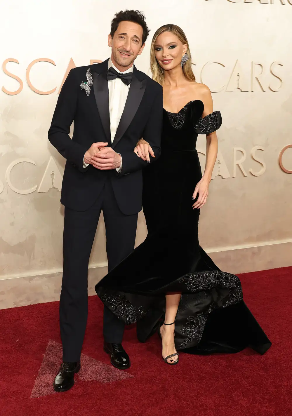 Adrien Brody and Georgina Chapman 97th Annual Oscars 2025 Red Carpet Arrivals