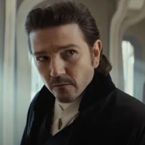 Digeo Luna looks at the camera in a scene from Andor Season 2.