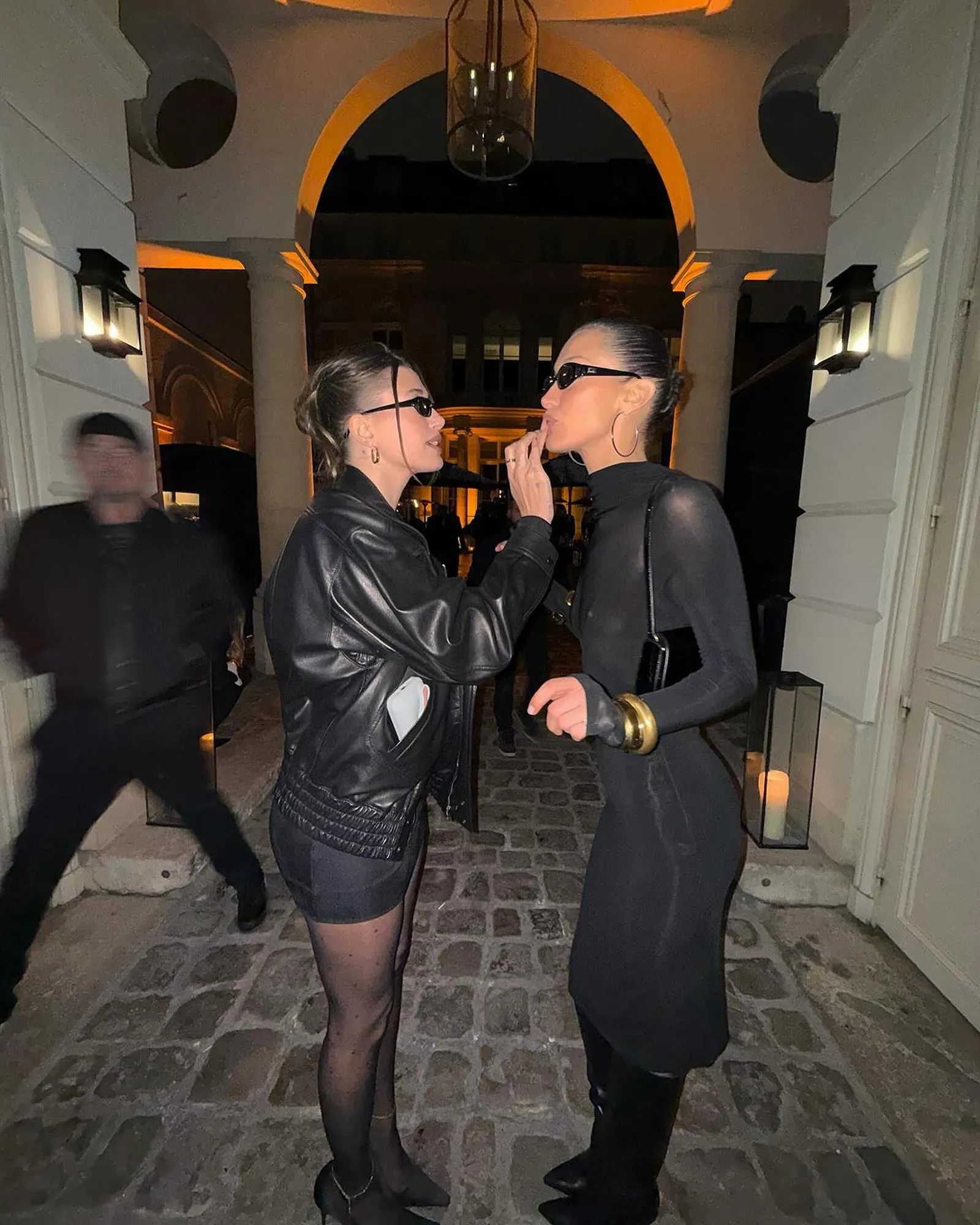 Bella Hadid and Hailey Bieber Have Cute BFF Moment Fixing Each Others Makeup