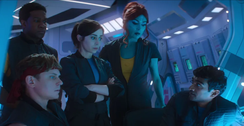 The crew of the USS Callister weigh their options in Black Mirror Season 7.