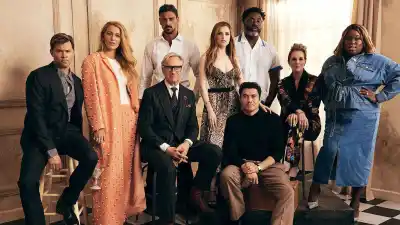 Blake Lively Carries Martini Purse for A Simple Favor Appearance 068