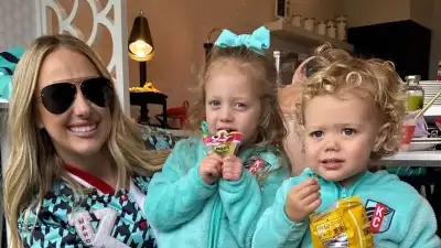 Brittany Mahomes Cuddles With Eldest Kids Sterling and Bronze at KC Current Soccer Game feature