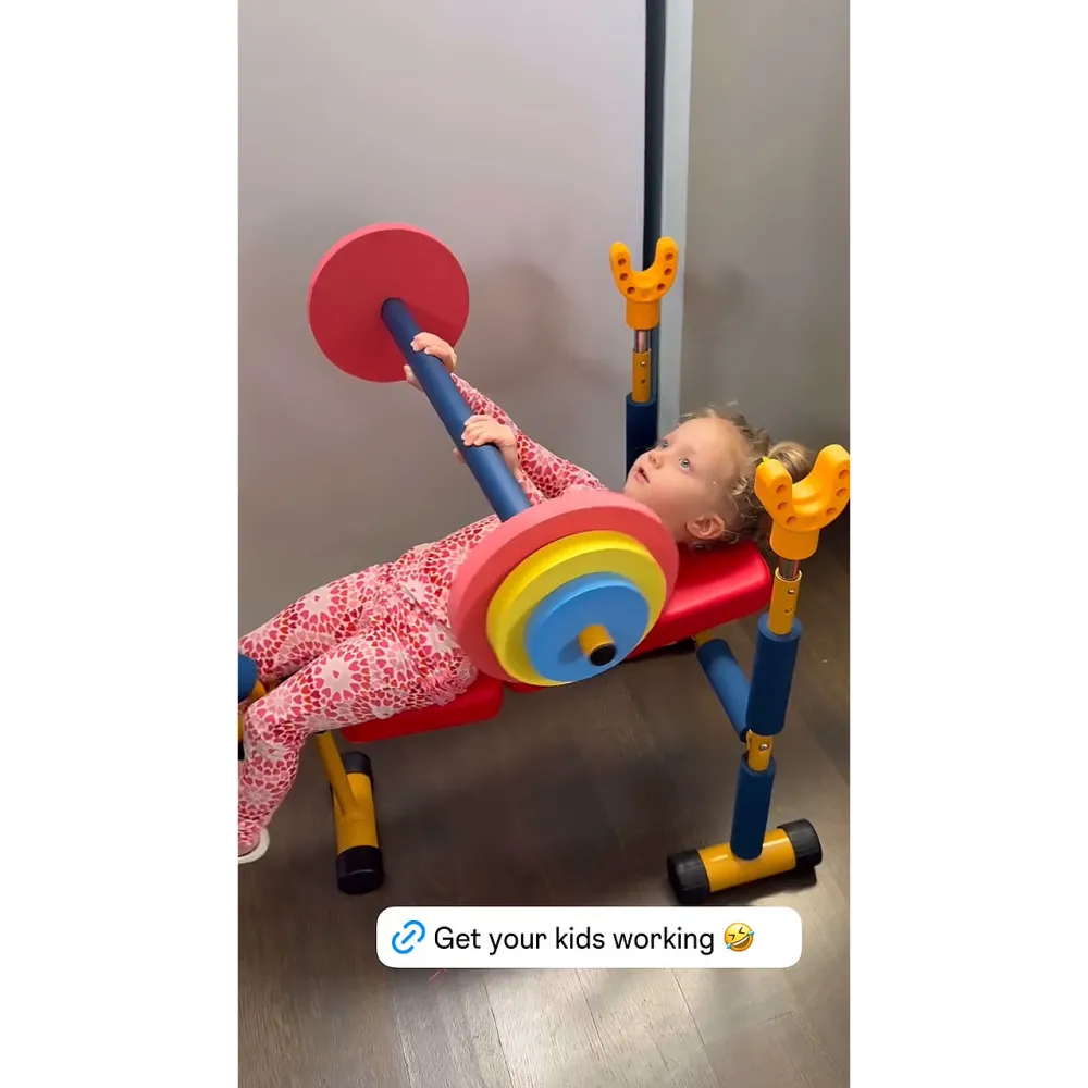 Brittany Mahomes Daughter Sterling Works Out on Toy Treadmill 2