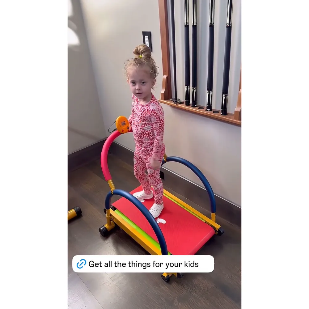 Brittany Mahomes Daughter Sterling Works Out on Toy Treadmill