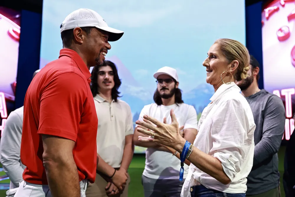Celine Dion Makes Rare Appearance at Rory McIlroy s Golf League Sings My Heart Will Go On Video