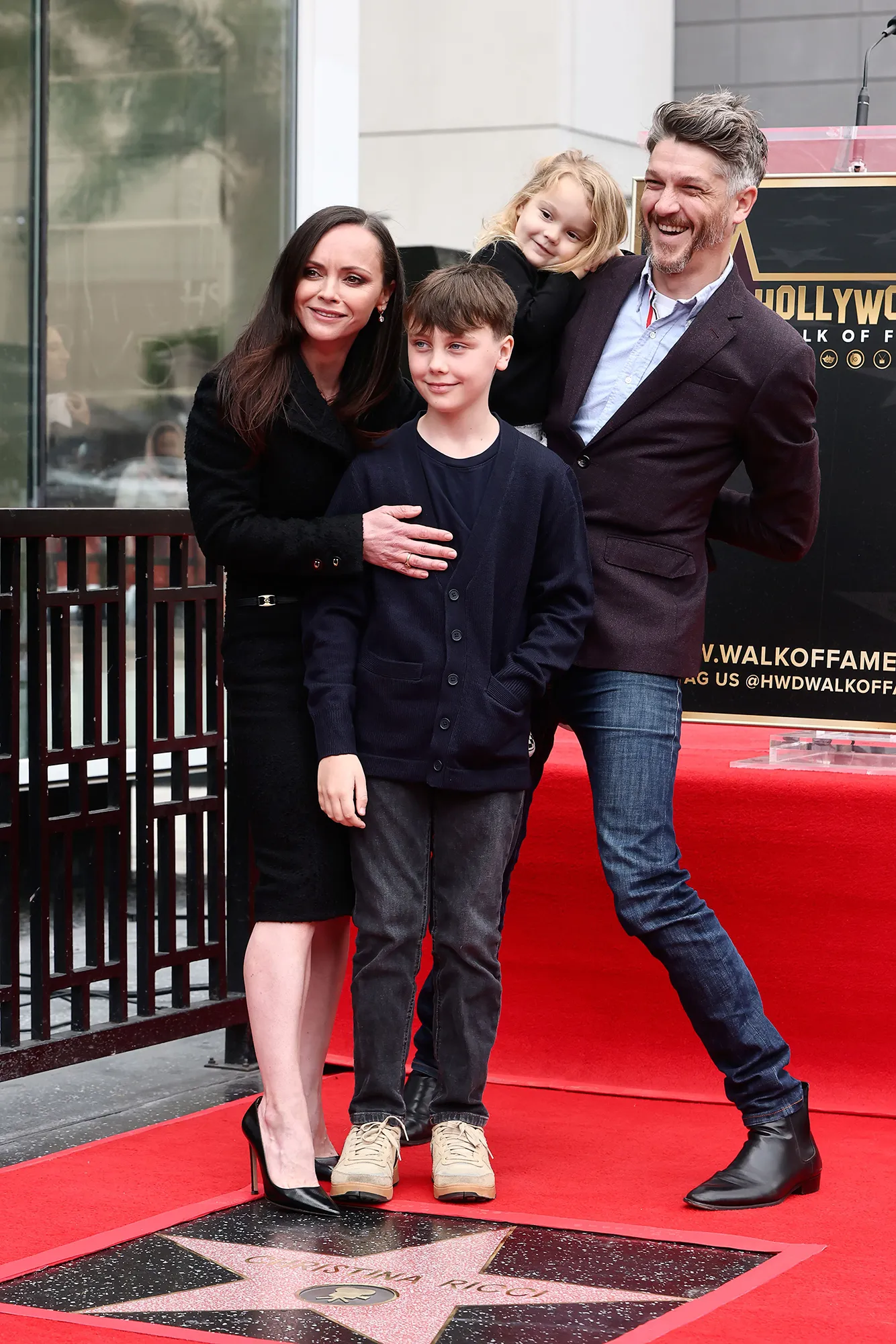 Christina Ricci Poses With Husband Mark Hampton 2 Kids at Hollywood Walk of Fame Ceremony
