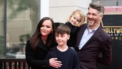 Christina Ricci Poses With Husband Mark Hampton 2 Kids at Hollywood Walk of Fame Ceremony