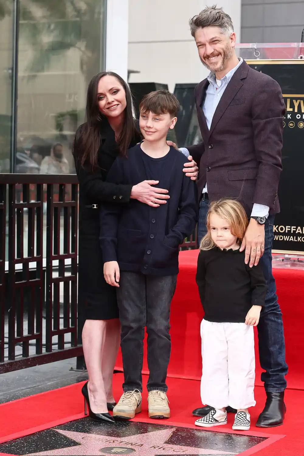Christina Ricci Poses With Husband Mark Hampton 2 Kids at Hollywood Walk of Fame Ceremony