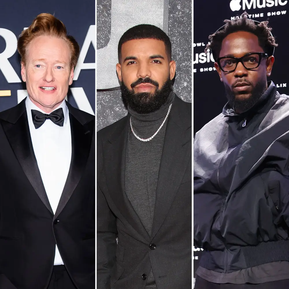 Conan O'Brien Writer Defends Drake Joke at Oscars Kendrick Lamar