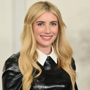 US actress Emma Roberts arrives for Disney's 2024 Upfront presentation at North Javits Center on May 14, 2024 in New York.