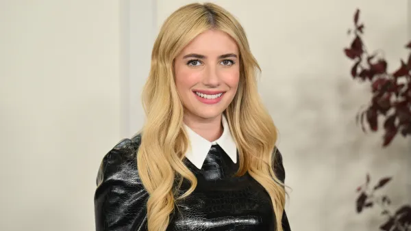 US actress Emma Roberts arrives for Disney's 2024 Upfront presentation at North Javits Center on May 14, 2024 in New York.