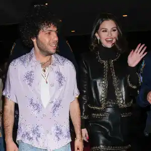 Feature Selena Gomez and Benny Blanco Date Night Style In His and Hers Studs