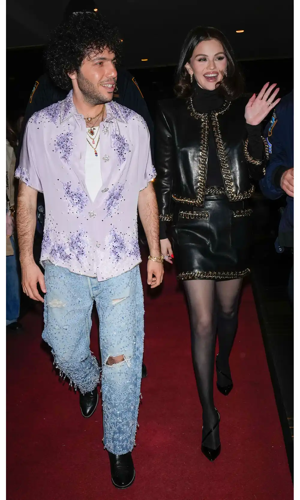 Feature Selena Gomez and Benny Blanco Date Night Style In His and Hers Studs