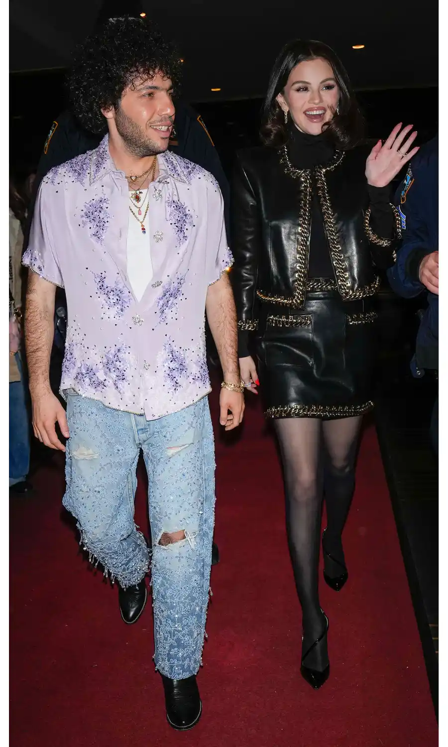 Feature Selena Gomez and Benny Blanco Date Night Style In His and Hers Studs