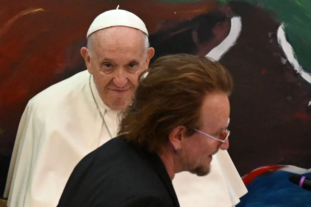 Bono y el Papa Francisco