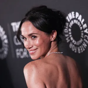 Meghan, Duchess of Sussex arrives for The Paley Center for Media gala honoring actor and director Tyler Perry, at the Beverly Wilshire Hotel in Beverly Hills on December 4, 2024.