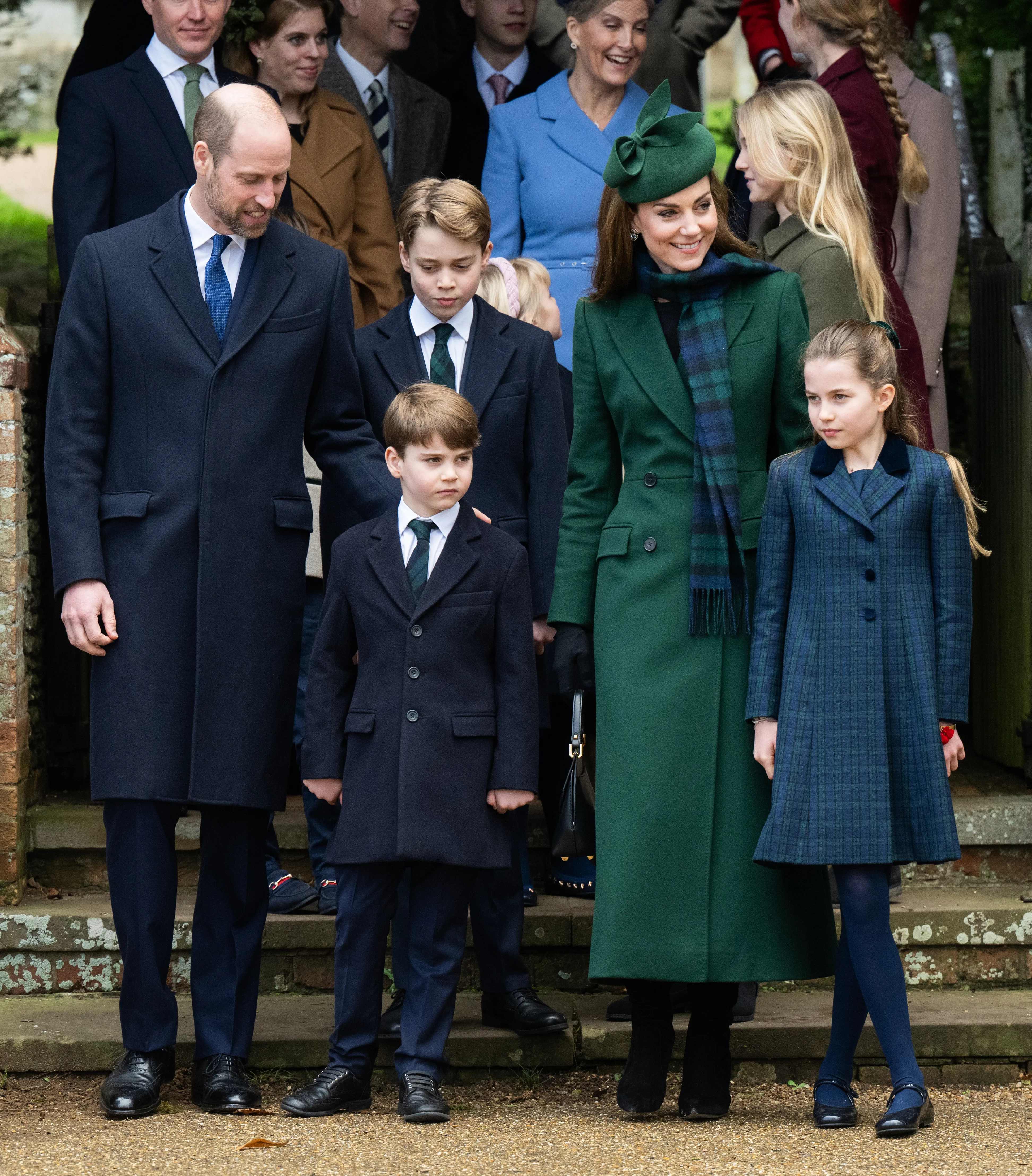 Prince William, Kate Middleton, and their children