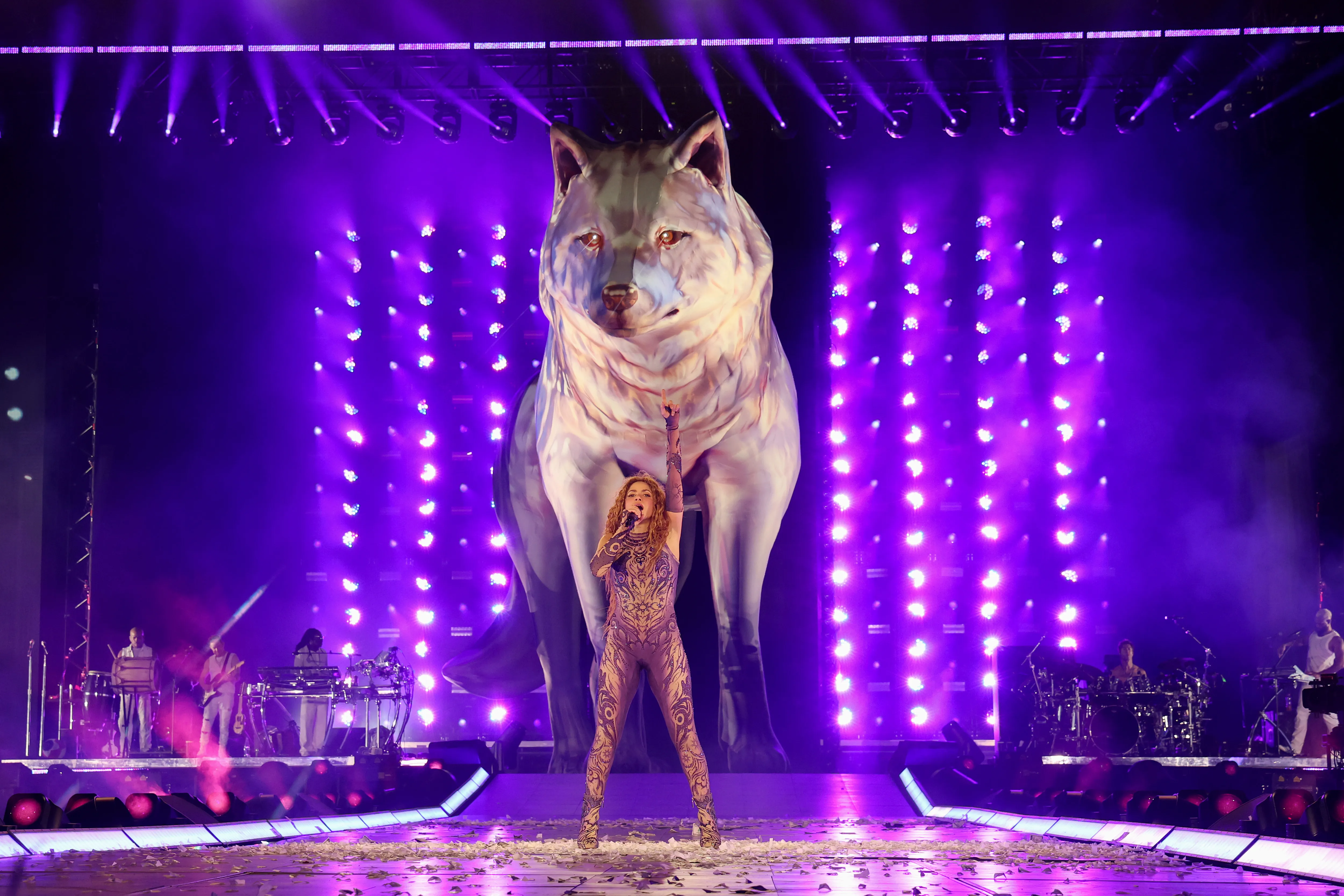 Shakira en su gira 2025.