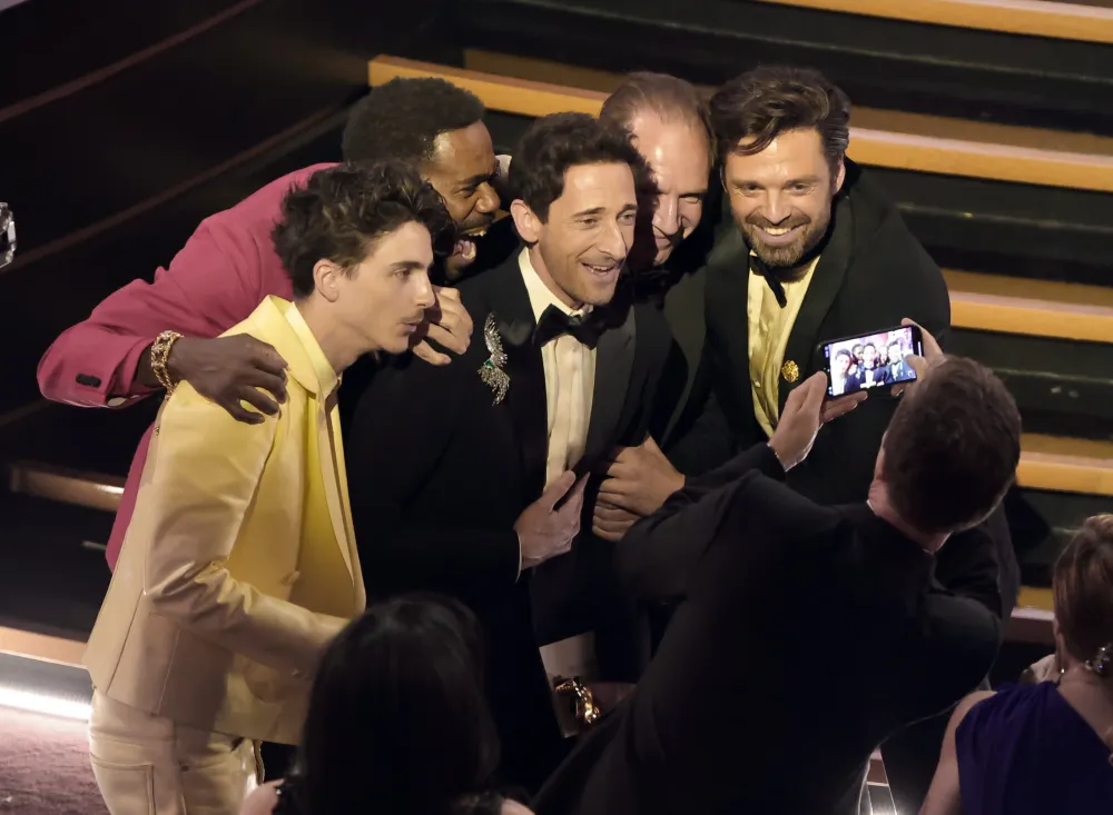 Timoth&eacute;e Chalamet, Colman Domingo, Adrien Brody, Ralph Fiennes and Sebastian Stan