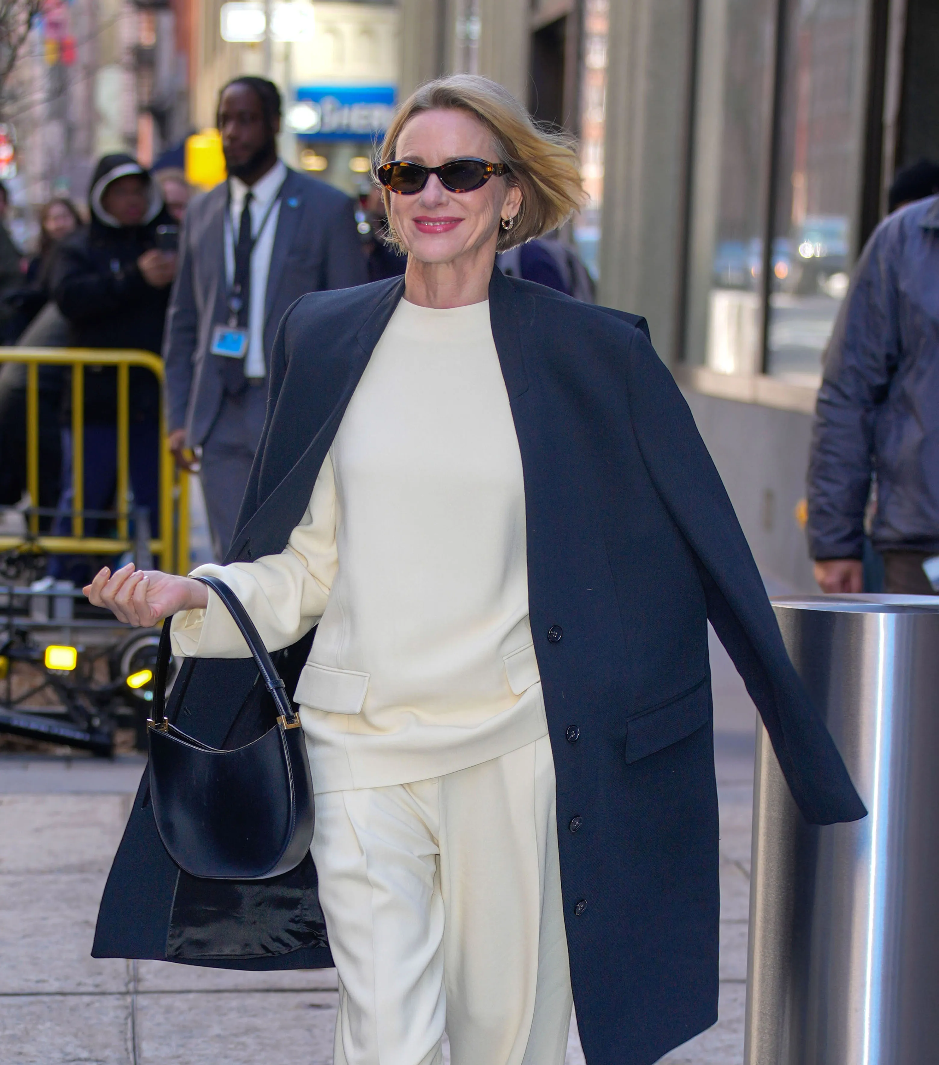 Naomi Watts is seen outside the ABC Television Studios on March 25, 2025 in New York City.