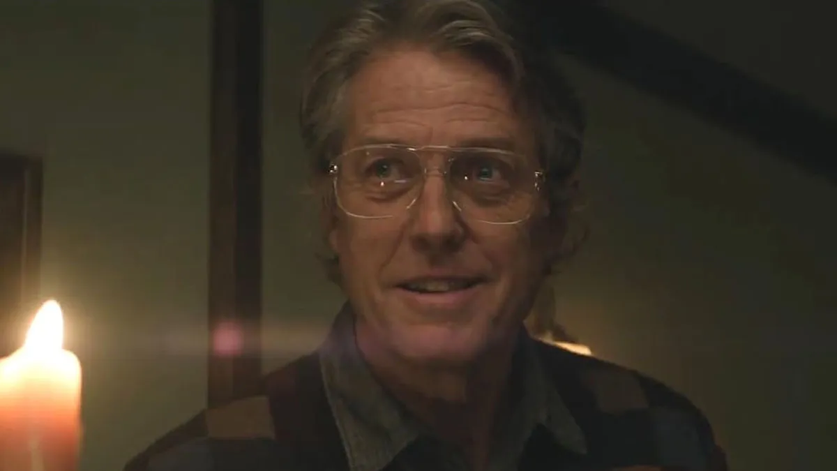 Hugh Grant looks scary in Heretic.