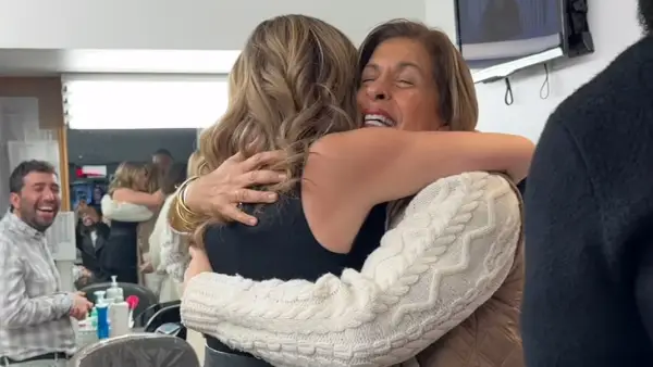Hoda Kotb Visits Jenna Bush Hager Backstage at Today With Jenna and Friends