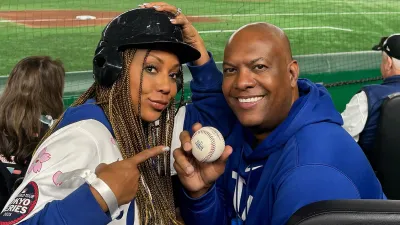 Holly Robinson Peete Defends Husband Rodney After He Catches Foul Ball During Dodgers Baseball Game