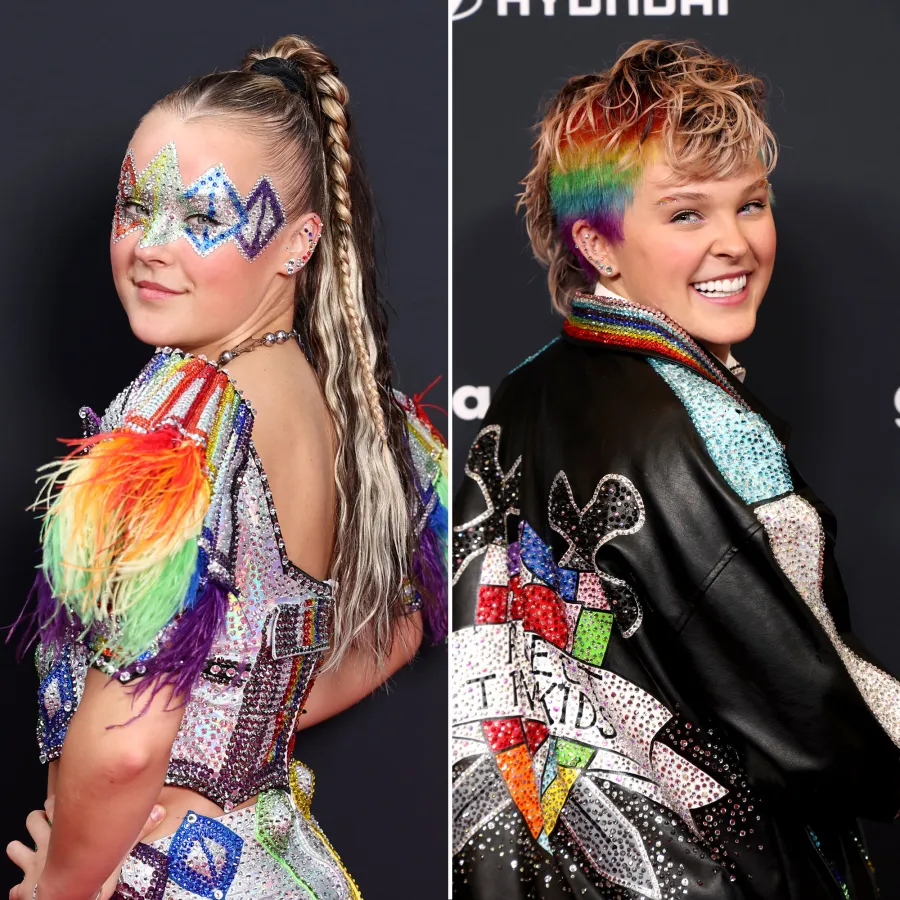 JoJo Siwa Debuts Rainbow Mohawk at 2025 GLAAD Awards