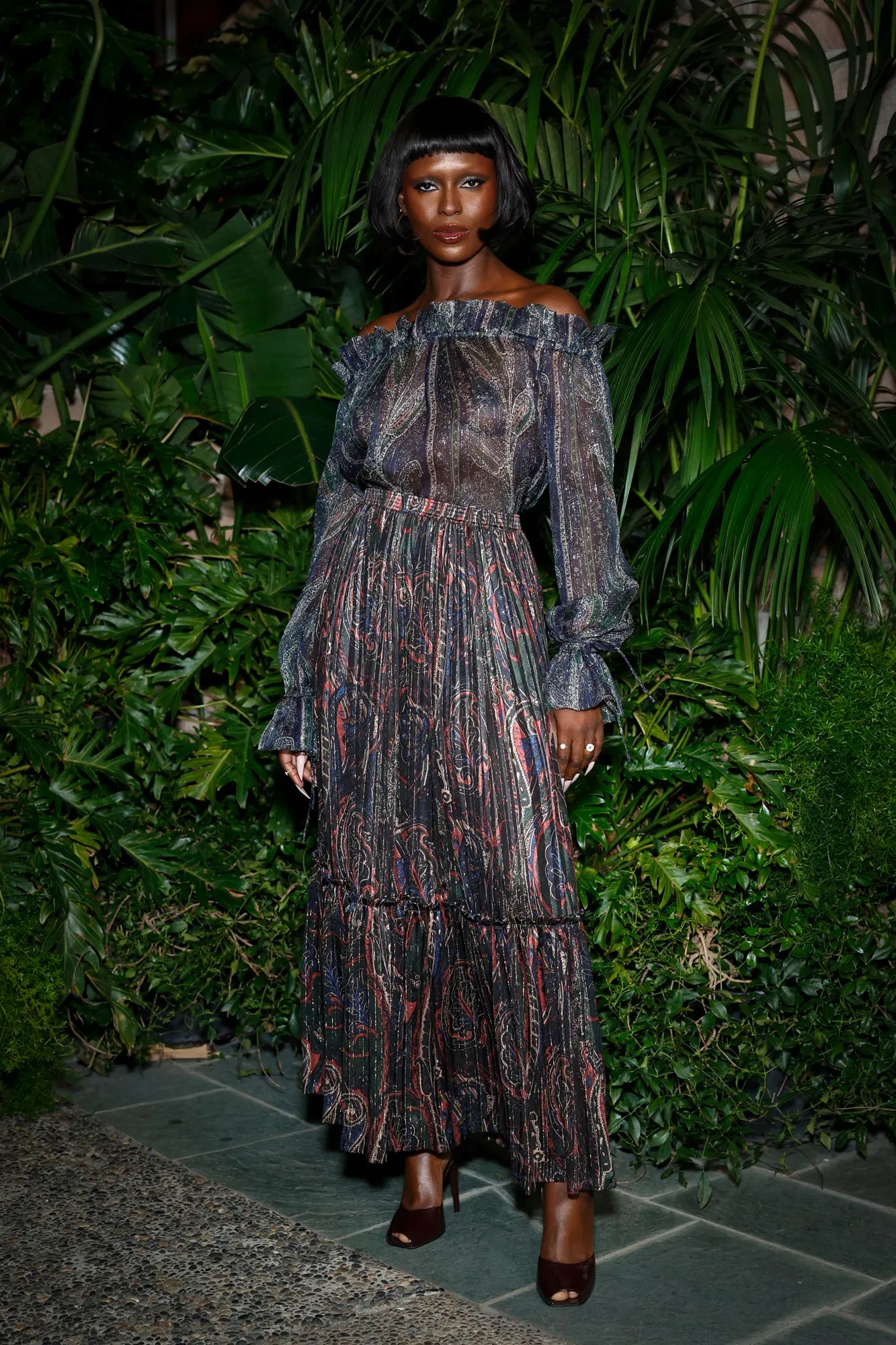 Jodie Turner Smith Stuns in Sheer Dress at Saint Laurents Pre Oscar Dinner Party