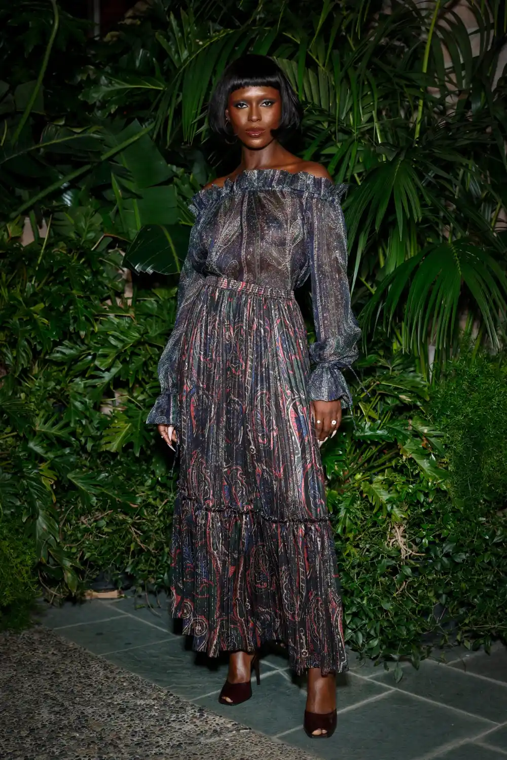 Jodie Turner Smith Stuns in Sheer Dress at Saint Laurents Pre Oscar Dinner Party
