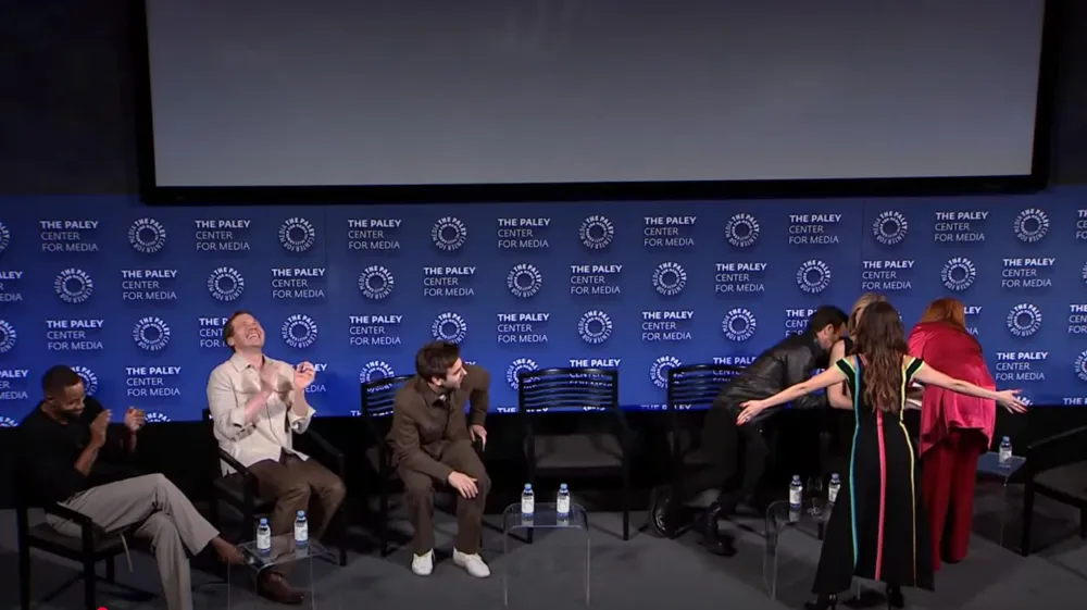 Kate Hudsons Running Point Cast Protects Her From Wardrobe Malfunction