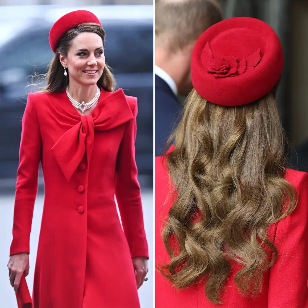 Kate Middleton Commonwealth Red Coat Dress 022