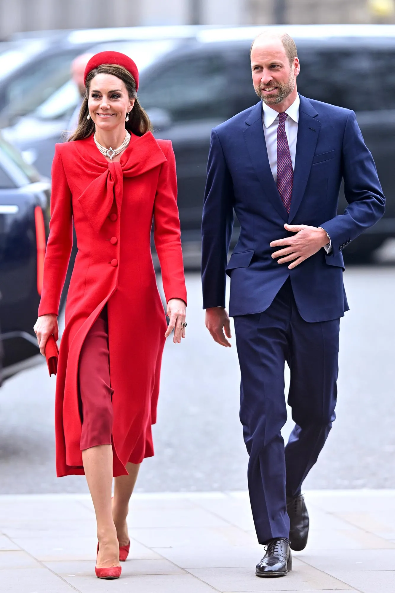 Kate Middleton Commonwealth Red Coat Dress 025
