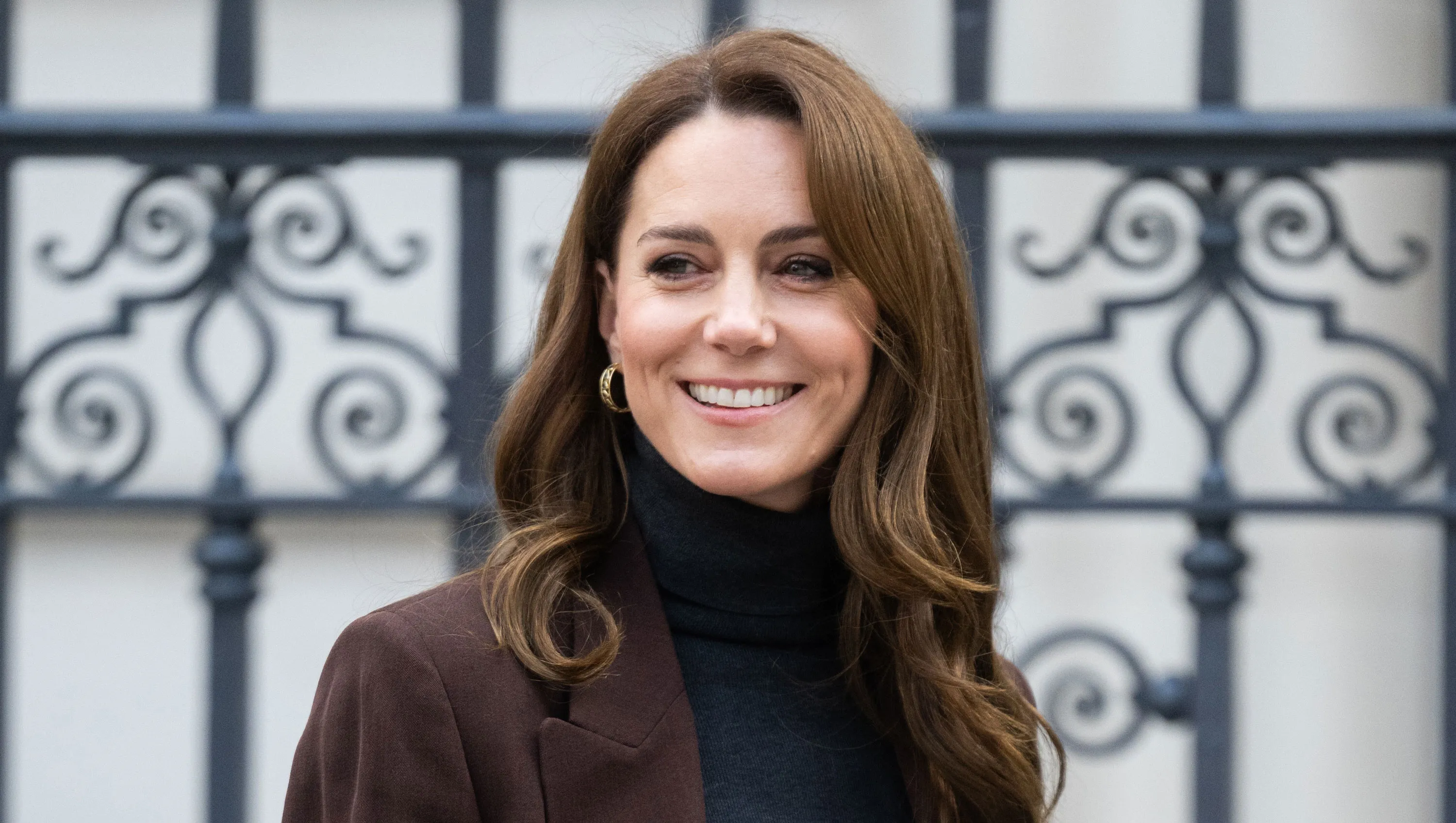 LONDON, ENGLAND - FEBRUARY 04: Catherine, Princess of Wales departs The National Portrait Gallery on February 04, 2025 in London, England. The Princess joined children to kick off a new initiative from The Royal Foundation Centre for Early Childhood, focused on helping young children develop essential social and emotional skills. (Photo by Samir Hussein/WireImage)