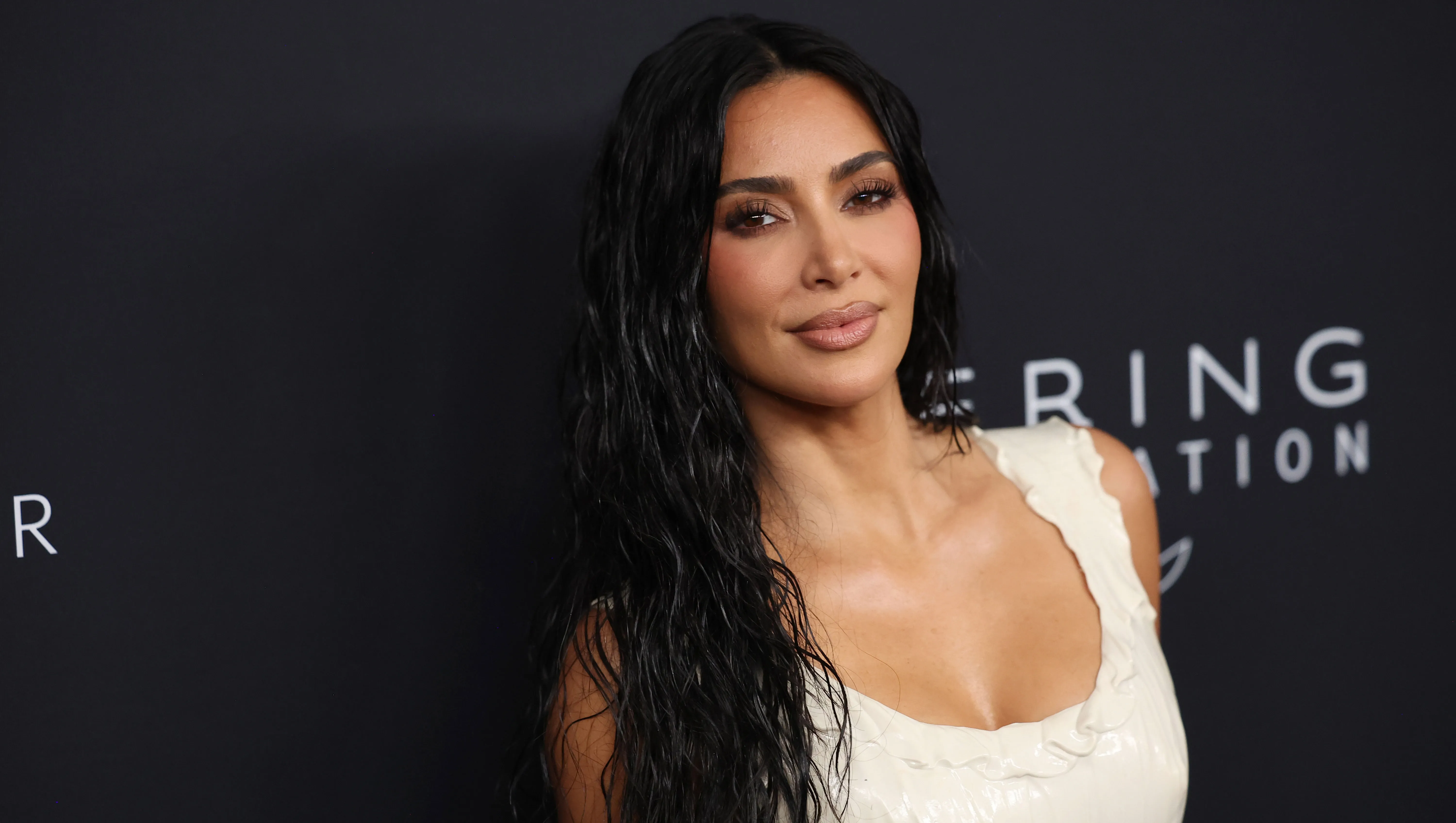 NEW YORK, NEW YORK - SEPTEMBER 09: Kim Kardashian attends the 2024 Kering for Women dinner at The Pool on September 09, 2024 in New York City. (Photo by Mike Coppola/Getty Images)