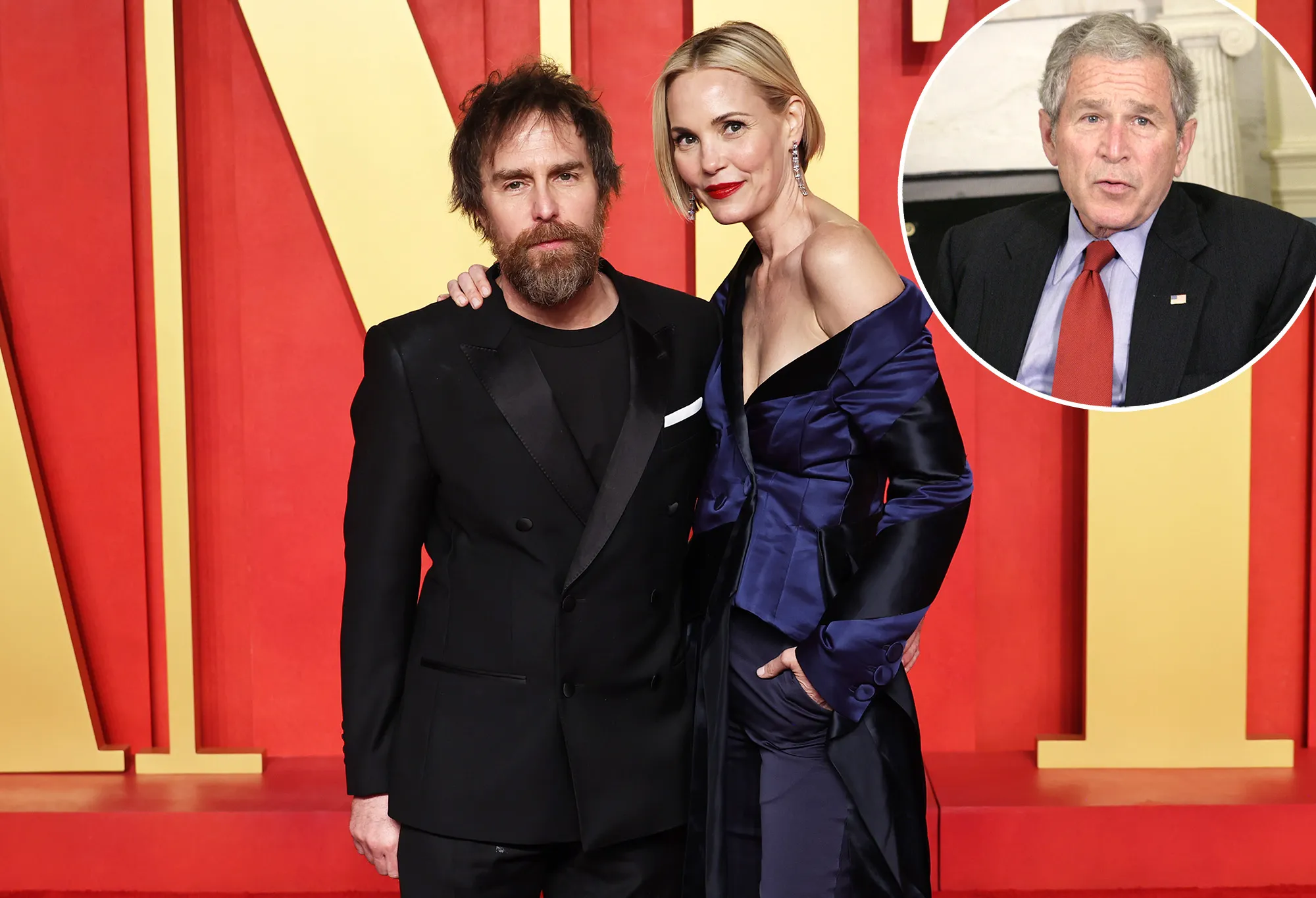 Leslie Bibb Didnt Think George W Bush Was Sexy Until Husband Sam Rockwell Played Him