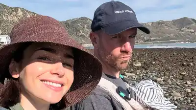 Lily Collins, Husband Charlie McDowell Take Daughter on Her '1st Beach Day'